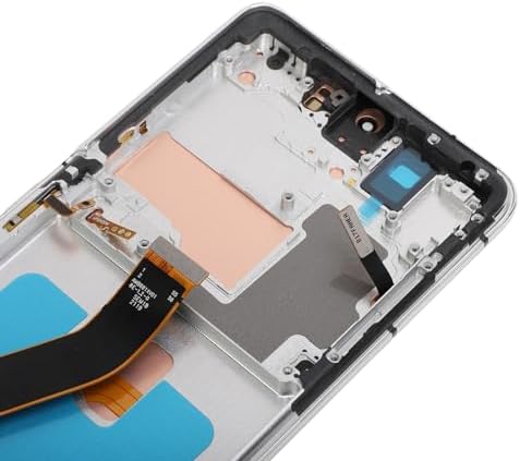 Phone Screen Replacement for S21 Ultra 5G SM G998B, 6.8 Inch OLED Screen Display Digitizer Assembly with Fingerprint, Frame and Repair Tool Kit, for S21 Ultra