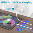 USB-C to USB-C Fast Charging Cable 1M (3.3FT) – 1 Pack