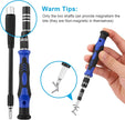 62-in-1 Magnetic Precision Screwdriver Set, Magnetic Tool Kit Electronics Repair Tool Kit with Flexible Shaft Extension Rod Screwdriver Kits for Mobile Phone, Smartphone, Game Console, PC, Tablet